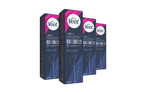 Veet - Expert - Ontharingscreme Benen 200ml - 4 stuks - Voordeelverpakking