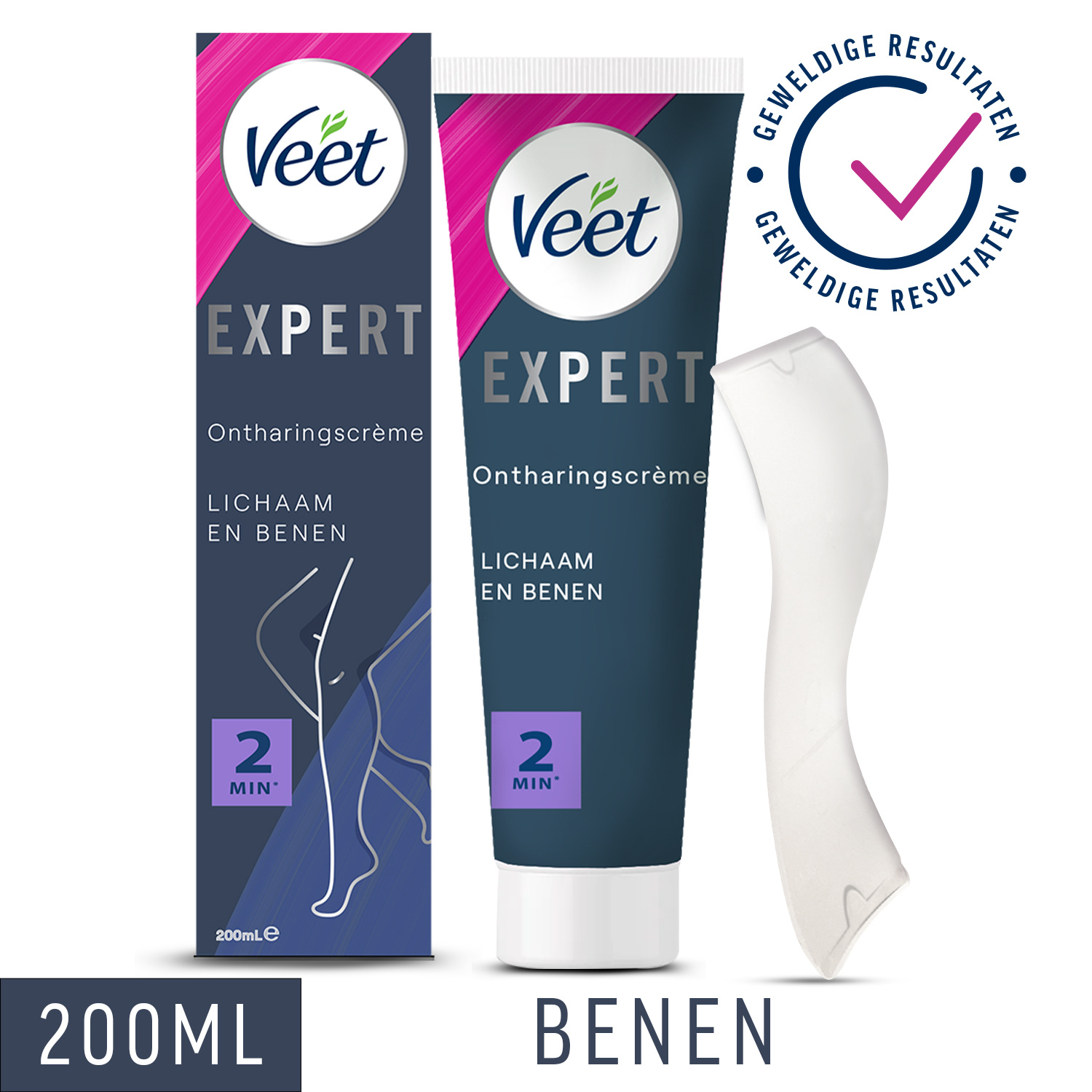 Veet - Expert - Ontharingscreme Benen 200ml - 4 stuks - Voordeelverpakking