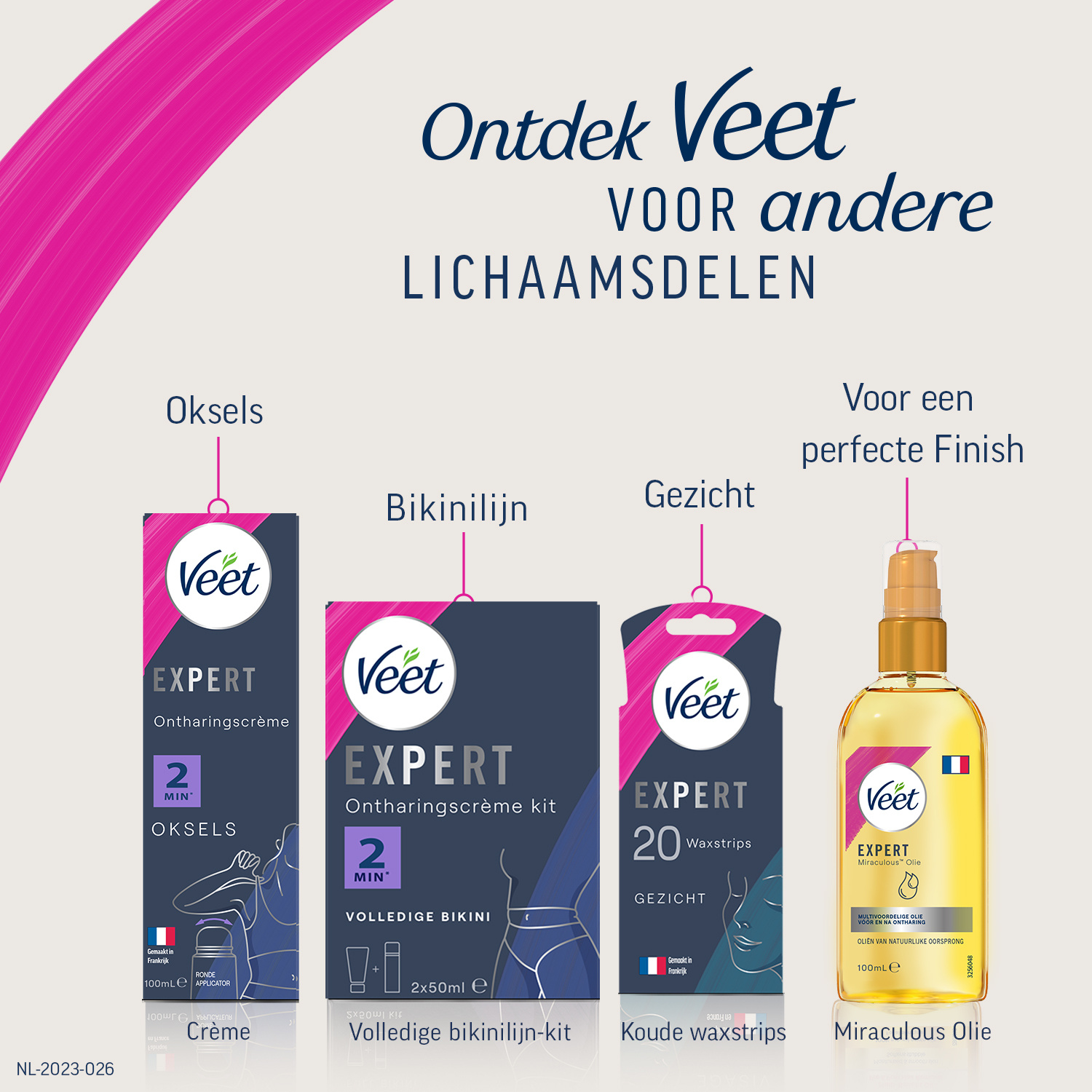 Veet - Expert - Ontharingscreme Benen 200ml - 4 stuks - Voordeelverpakking