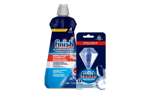 Finish Glansspoelmiddel & protector  x 2 -  Voordeelverpakking