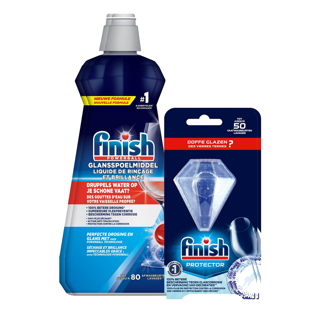 Finish Glansspoelmiddel & protector  x 2 -  Voordeelverpakking