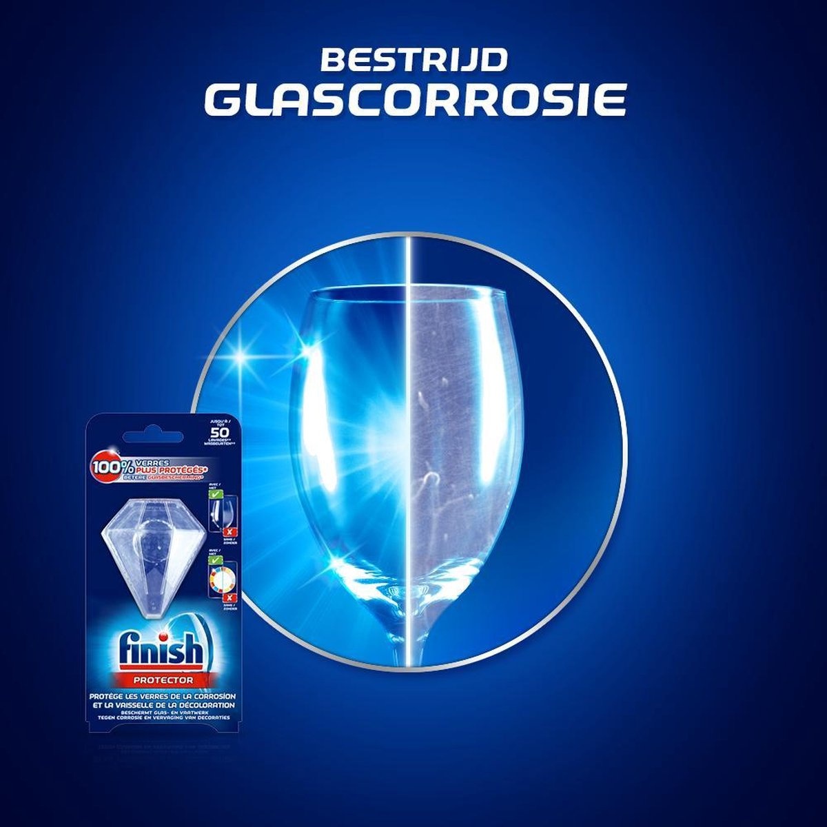 Finish Glansspoelmiddel & protector  x 2 -  Voordeelverpakking