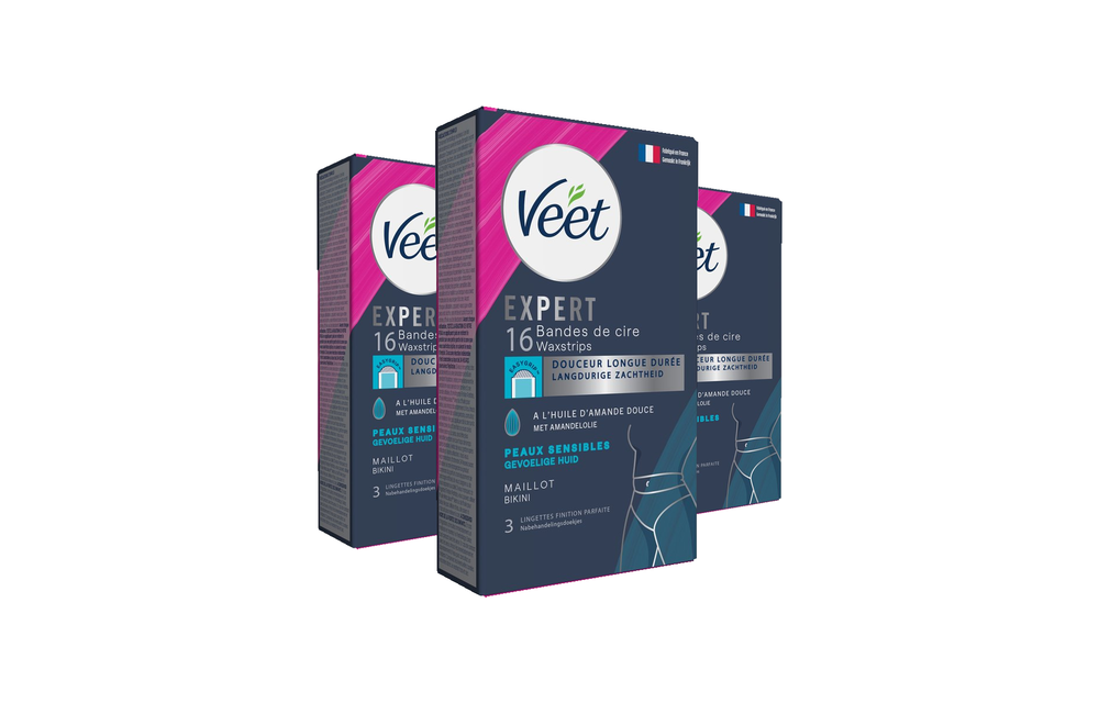 Veet - Expert - Koude Wasstrips - Bikini 16st - 3 stuks - Voordeelverpakking