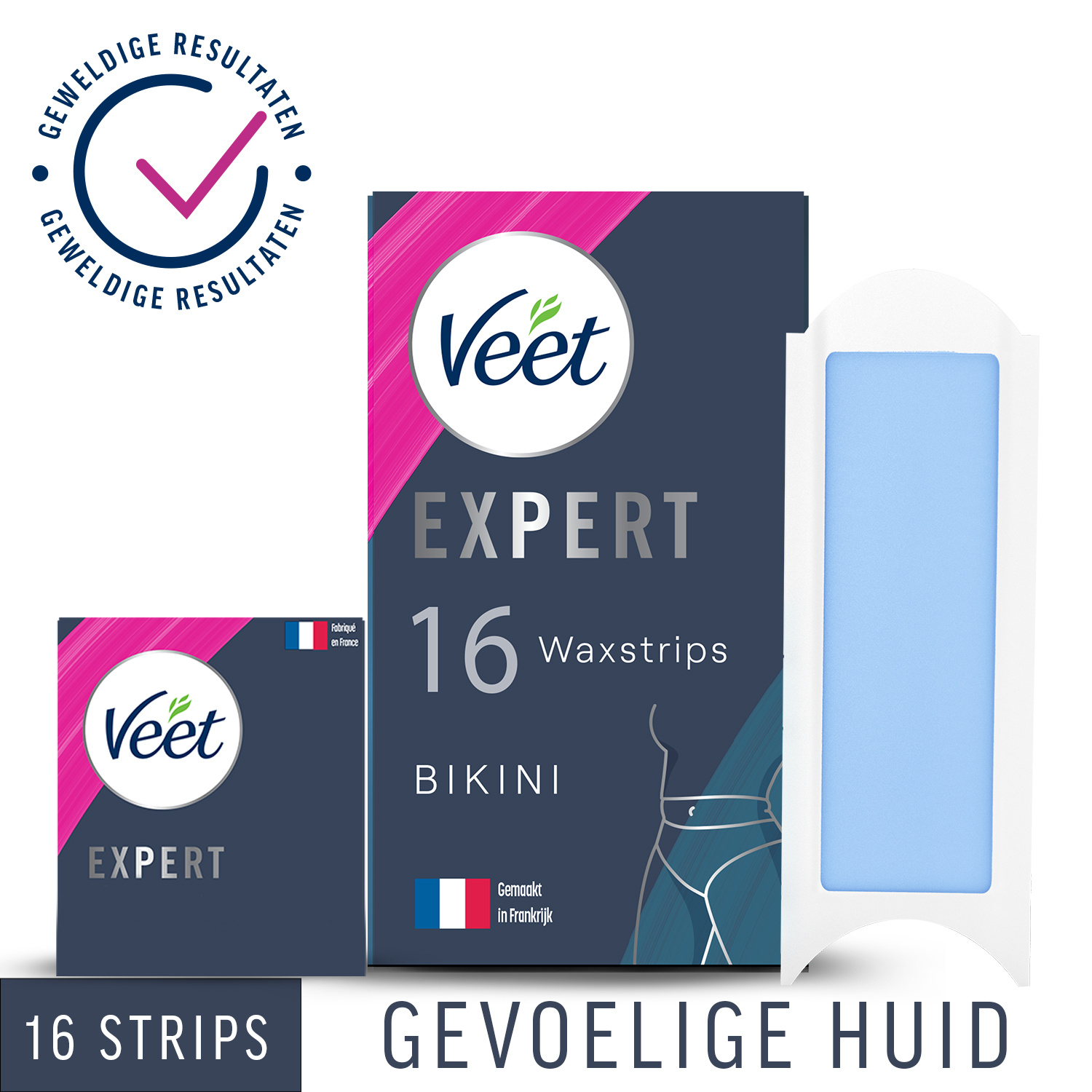 Veet - Expert - Koude Wasstrips - Bikini 16st - 3 stuks - Voordeelverpakking