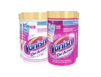 Vanish Oxi Action -  Whitening &  Wasbooster Poeder - 1.5 kg x 4 - Voordeelverpakking
