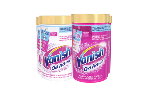 Vanish Oxi Action -  Whitening &  Wasbooster Poeder - 1.5 kg x 4 - Voordeelverpakking