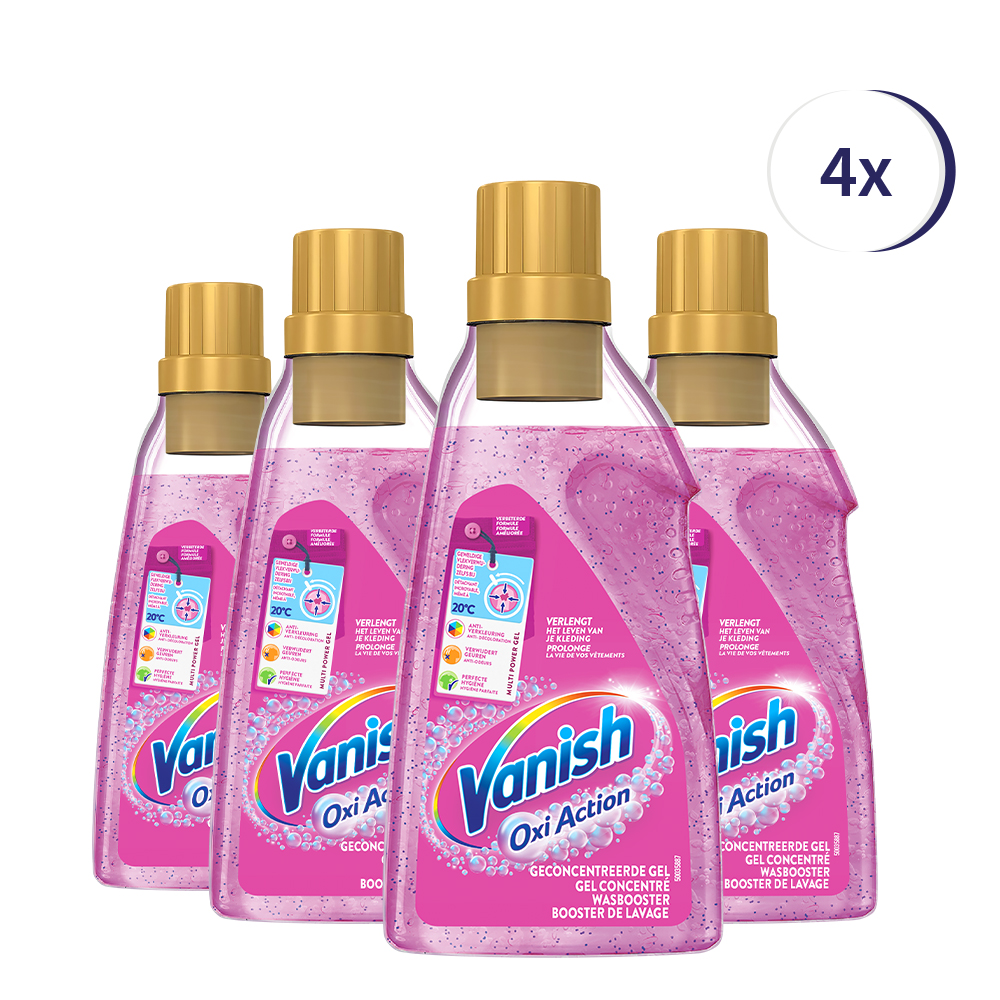 Vanish Oxi Action Wasbooster Liquid - 750ml x4