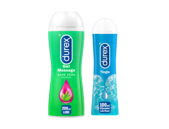 Durex -  Durex Play Massage 2/1 Aloë Vera 200ML - Durex Play Tingle Gel 100ML