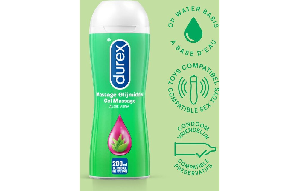 Durex - Durex Play Massage 2/1 Aloë Vera 200ML - Durex Play Tingle Gel 100ML