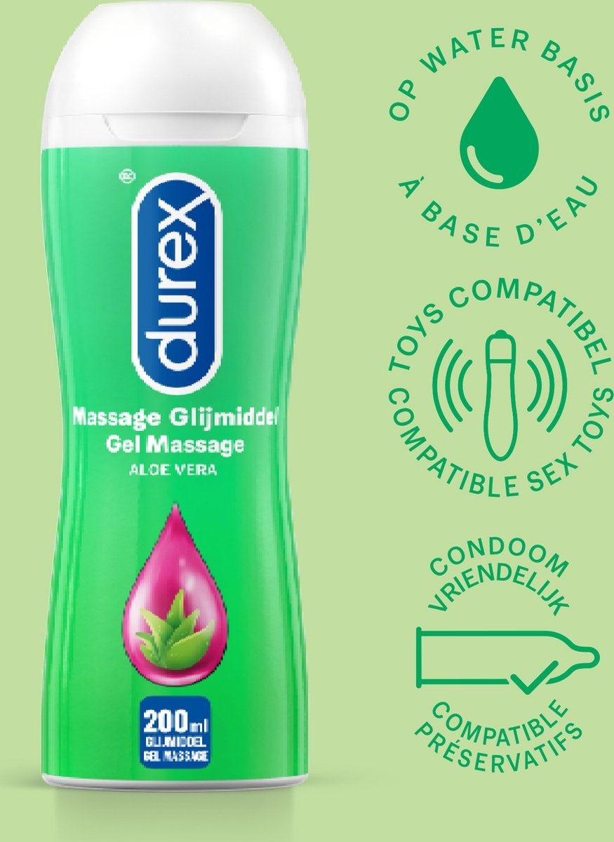 Durex -  Durex Play Massage 2/1 Aloë Vera 200ML - Durex Play Tingle Gel 100ML