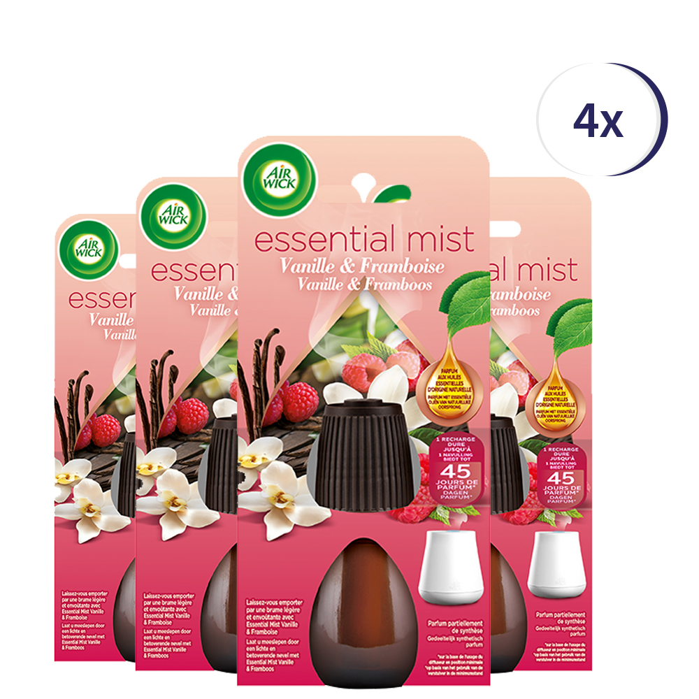 Air Wick Essential Mist Refill Vanilla 20ml x4