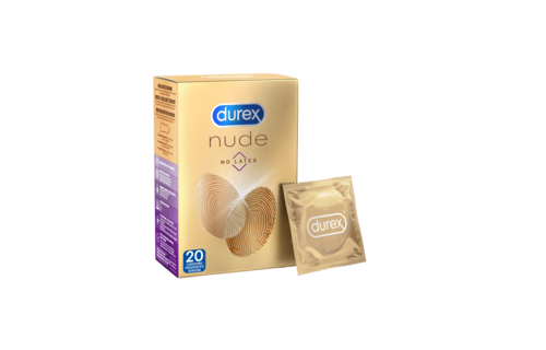Veet Men x Durex - Ontharingskit voor Intieme Delen - 100ml Ontharingscrème + 50ml Aftercare balsem - Condooms - 20 stuks - Nude No Latex - Voordeelverpakking