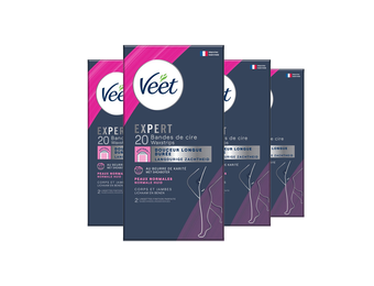 Veet - Expert - Koude Wasstrips - Benen (Normal) 20st  - 4 stuks - Voordeelverpakking