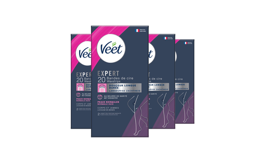 Veet - Expert - Koude Wasstrips - Benen (Normal) 20st  - 4 stuks - Voordeelverpakking