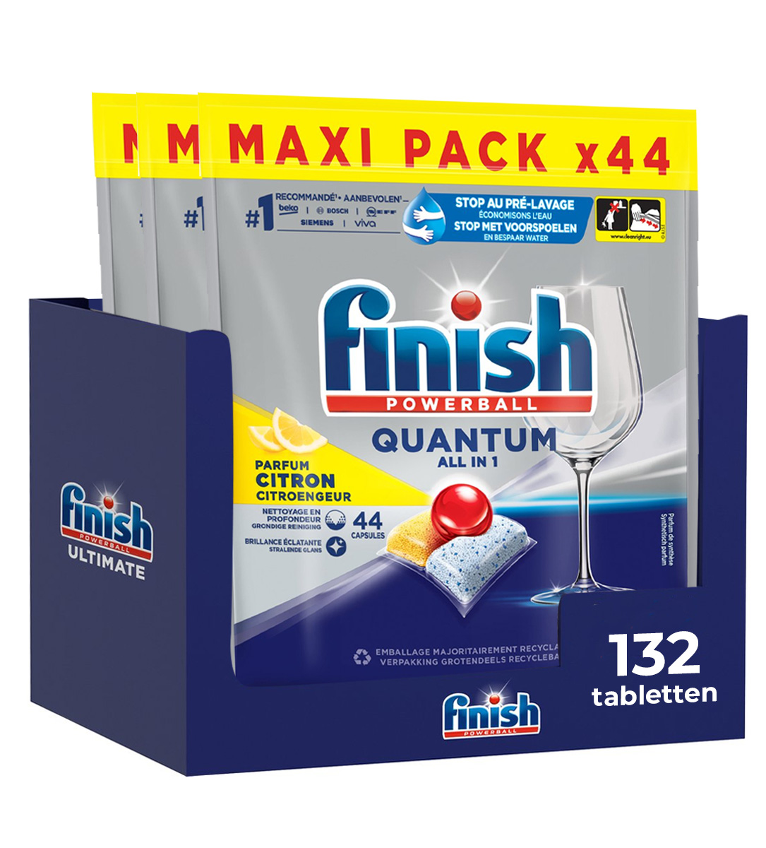 Finish Quantum Lemon - 132 tabletten - Voordeelverpakking