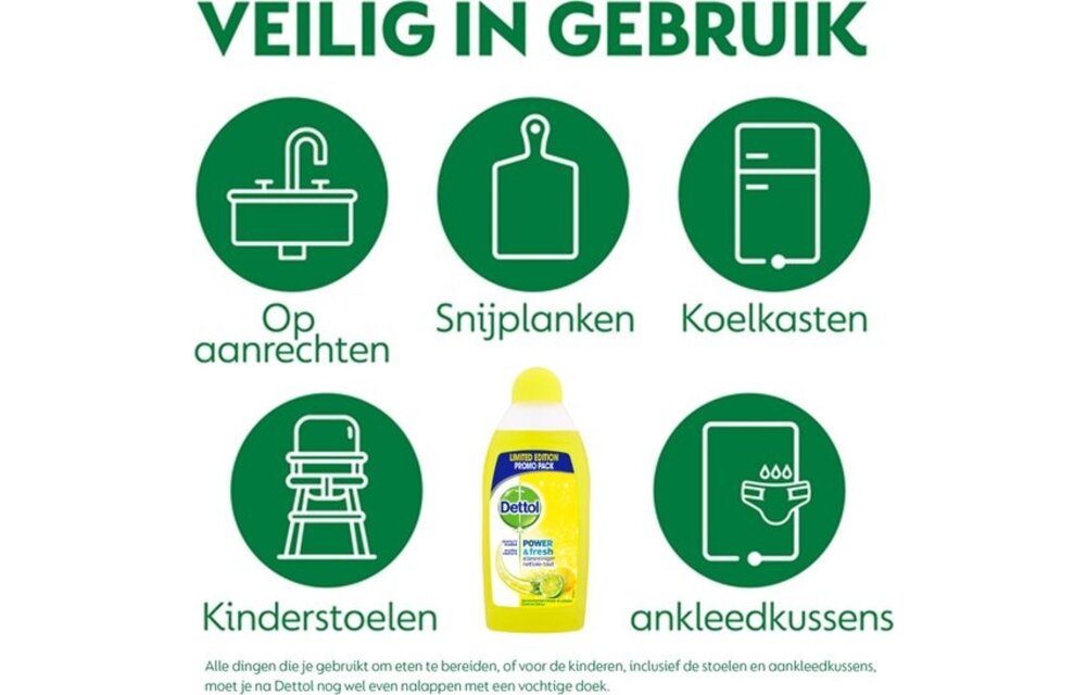 500ml Allesreiniger Power Fresh - Citrus 240 Schoonmaakdoekjes Power Fresh - Citrus