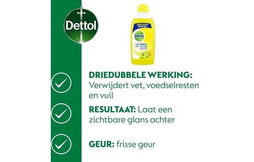 500ml Allesreiniger Power Fresh - Citrus 240 Schoonmaakdoekjes Power Fresh - Citrus
