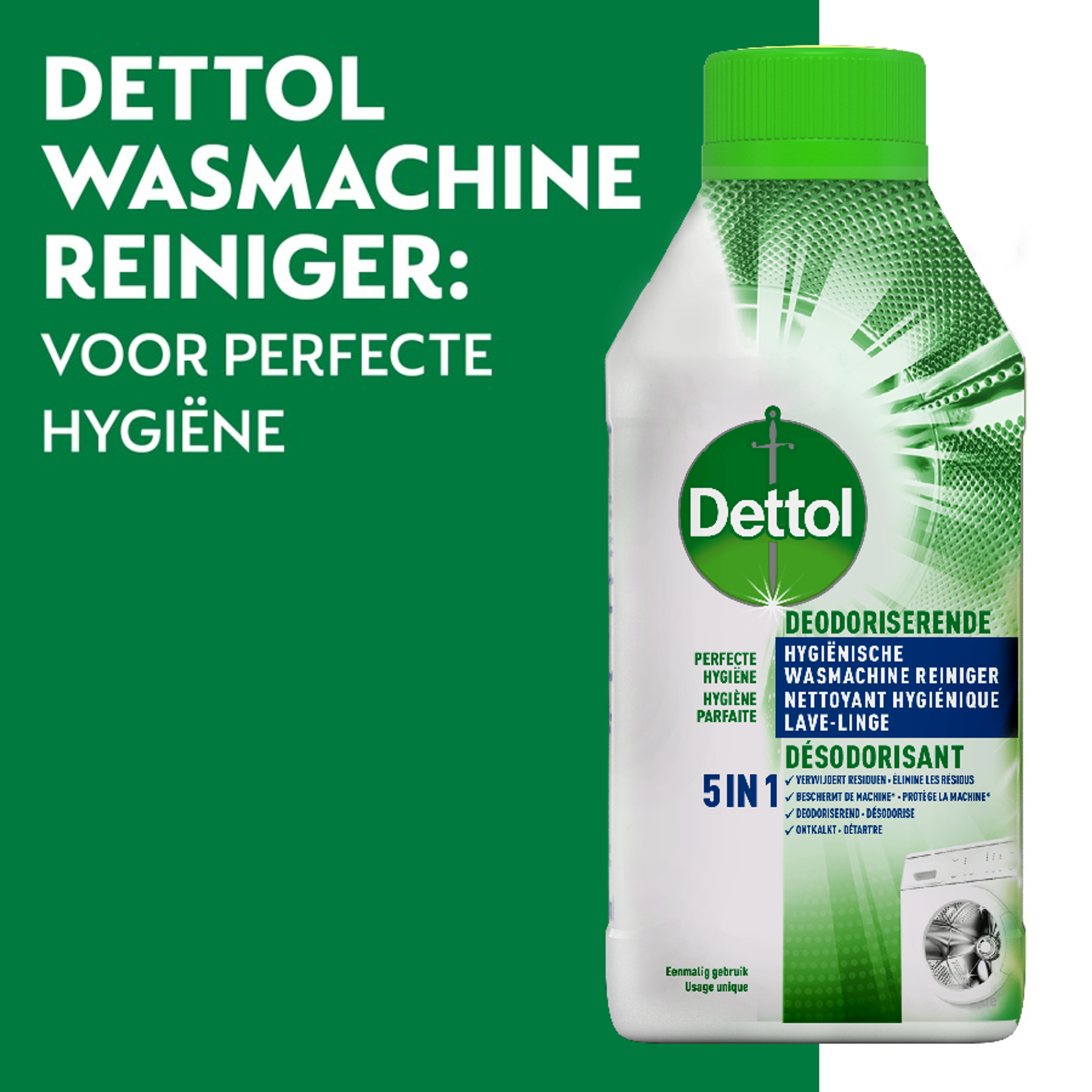Dettol - Hygiënische Wasmachine Reiniger - 3 x 250 ml