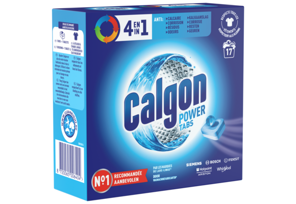 Calgon - 4-in-1 Powerball Wasmachinereiniger en Antikalk 17 stuks