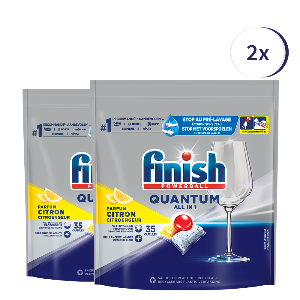 Finish Quantum Lemon 44 tabs x2