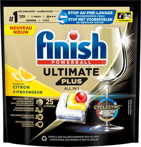 Finish Ultimate+ Lemon 25 tabs