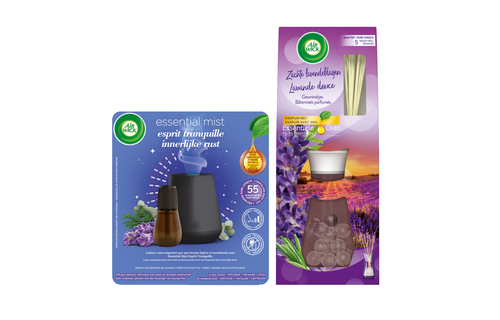 Air Wick geurstokjes essential lavendel & essential mist kit sleep (lavendel)