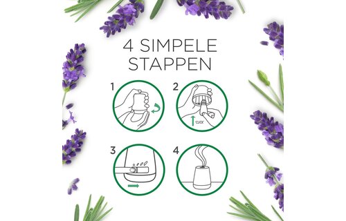 Air Wick geurstokjes essential lavendel & essential mist kit sleep (lavendel)