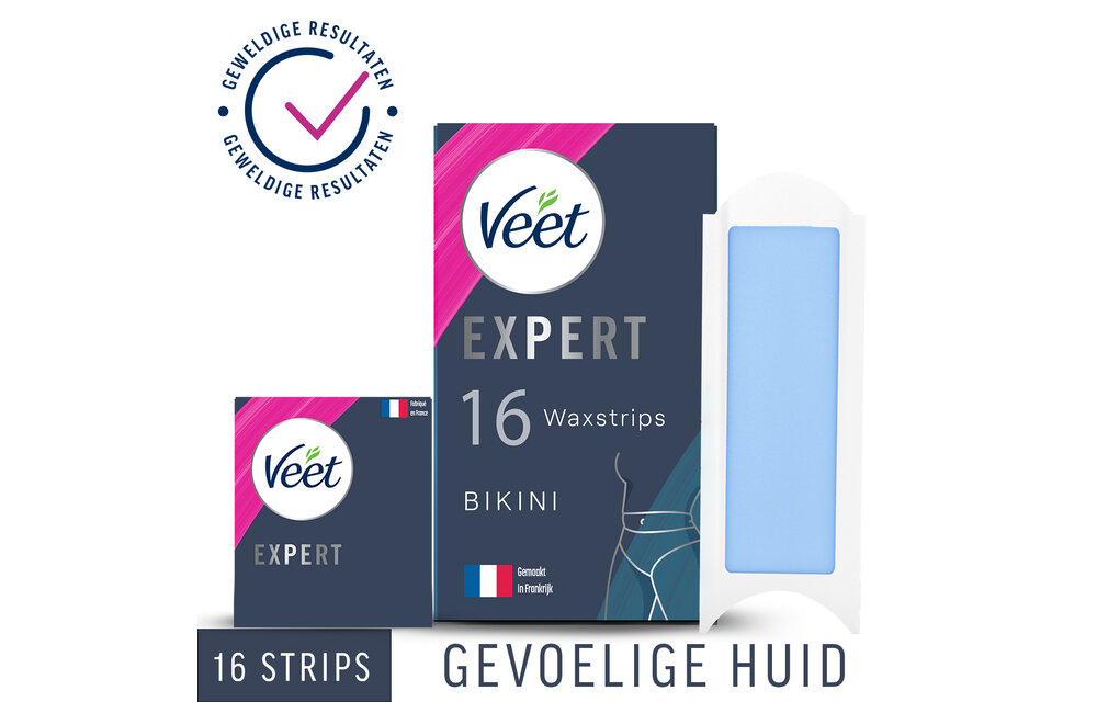 Veet - Expert - Koude Wasstrips - Bikini 16st - 5 stuks - Voordeelverpakking