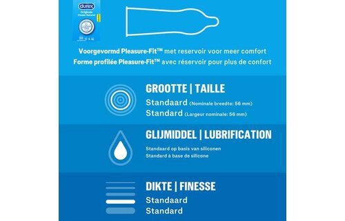 Durex Condooms Classic Natural 20st + Durex Glijmiddel Natural - 100% natuurlijk - 100 ml