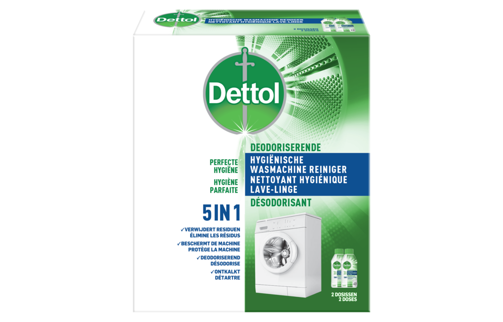 Dettol - 2x Dettol Washing Machine Cleaner Duo - 1 x Dettol Laundry Sanitizer Lavender - Voordeelpakket
