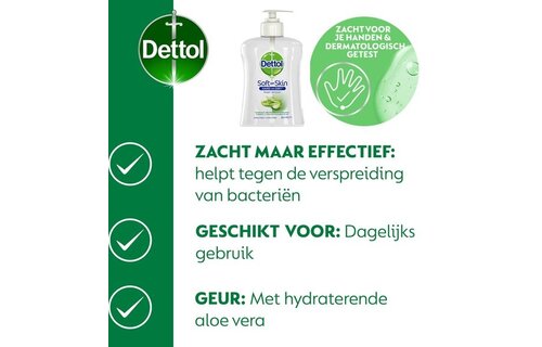 Dettol - Handzeep - Aloe Vera 2x250ml & 1,5L Allesreiniger Power & Fresh - Original & 500ml Allesreiniger Spray Power & Fresh - Original
