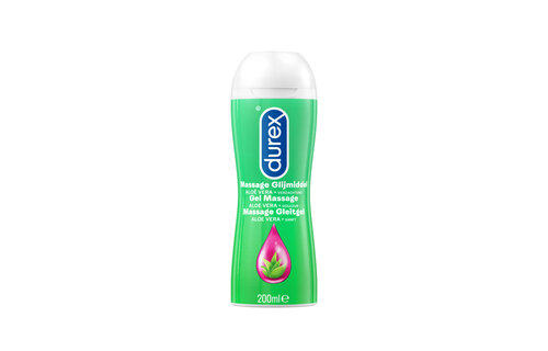 Durex - 3 Glijmiddelen Waterbasis - Play Massage 2/1 Aloe 200ML - Natural Hydratant Gel 100ML - Natural Extra Sensitive Gel 100ML