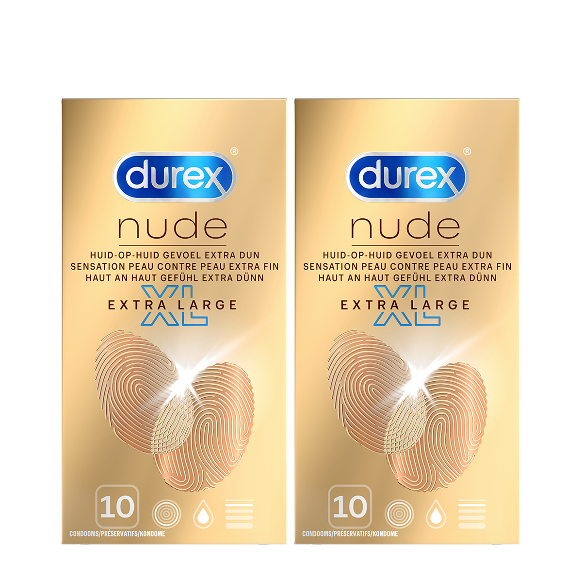 Durex Condooms Nude XL 10st x2