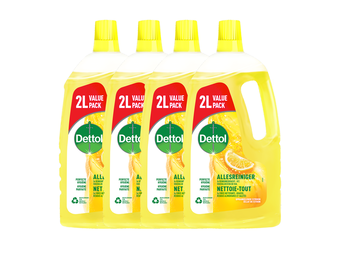 BE - Dettol Nettoie-tout P&F Eclat de Citron 2L x4