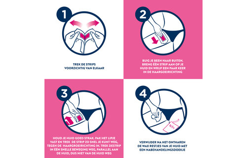 Veet - Pure - Ontharingstrips Oksels Hypoallergene  16 st - Ontharingstrips Bikini Hypoallergene  16 st