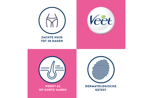 Veet - Pure - Ontharingstrips Oksels Hypoallergene  16 st - Ontharingstrips Bikini Hypoallergene  16 st