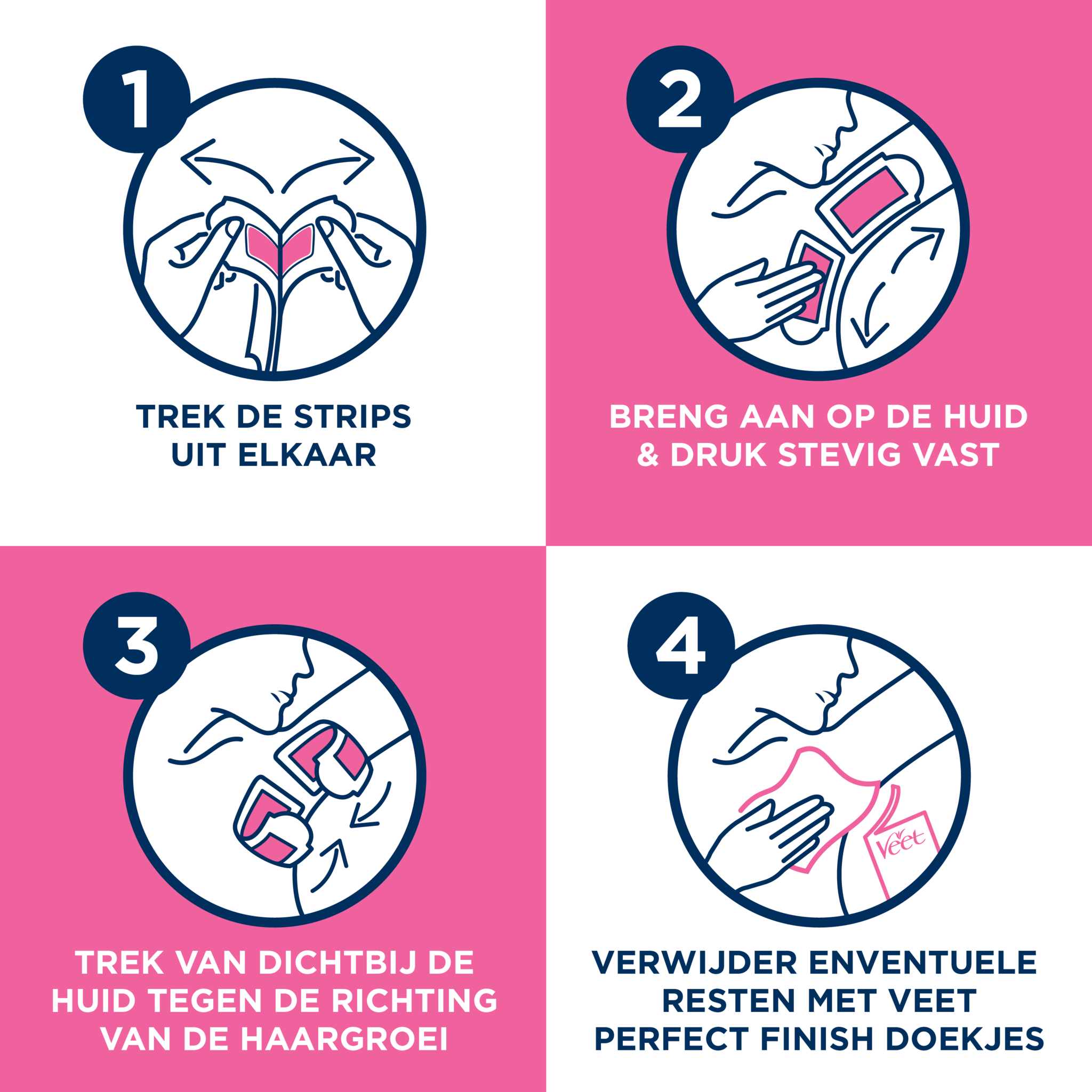 Veet - Pure - Ontharingstrips Oksels Hypoallergene  16 st - Ontharingstrips Bikini Hypoallergene  16 st