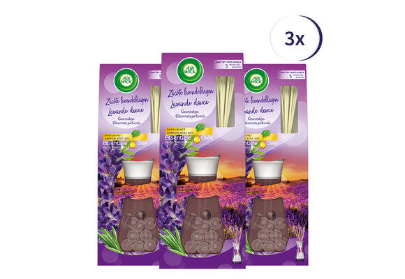Air Wick Reeds Essential Oils Lavender 33ML x3