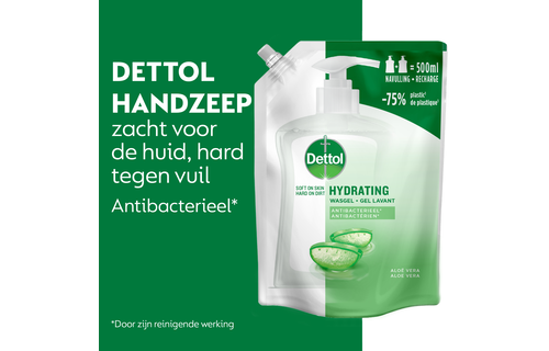 Dettol Refill Hydrating Aloe Vera 500ML  x 6