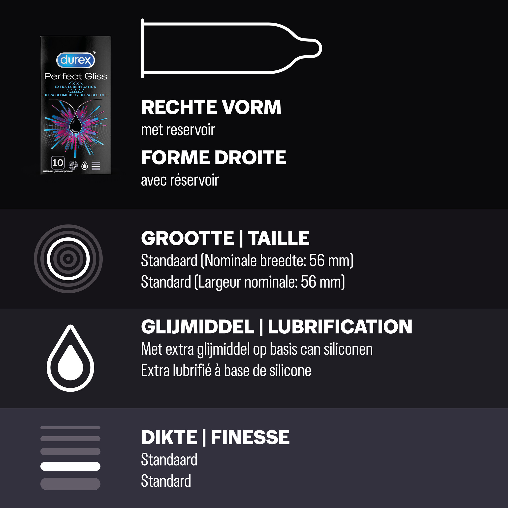 Durex - 20 stuks Condooms - Orgasm Intense 1x10 stuks - Perfect Gliss 1x10 stuks - Voordeelverpakking