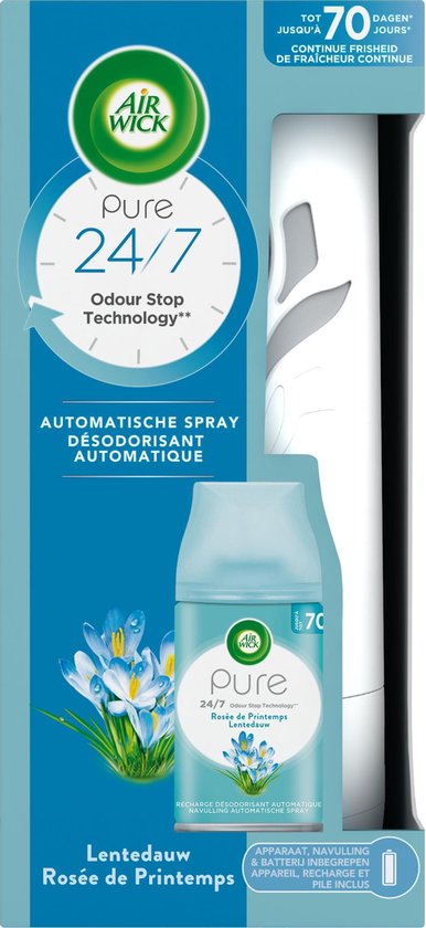 Air Wick Freshmatic Automatische Spray Luchtverfrisser - Pure Fresh Lentedauw - Starterkit - 250 ml