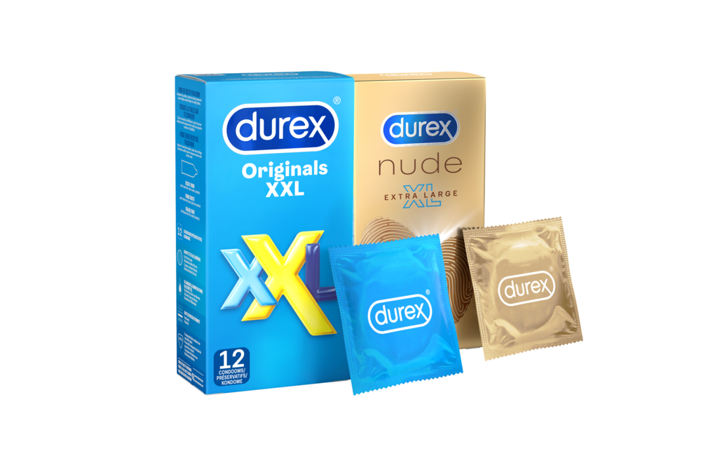 Durex - 22 stuks Condooms - Nude XL 1x10 stuks - Extra Safe 1x12 stuks - Voordeelverpakking