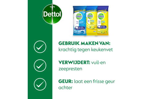 Dettol - 810 Schoonmaakdoekjes - Oceaan 3x80 stuks - Citrus 3x80 stuks - Citrus 3x110 stuks -Perfecte Hygiëne Reinigingsdoekjes - XXL Voordeelverpakking