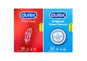Durex - 40 Condooms - Classic Natural 20st - Thin Feel 20st