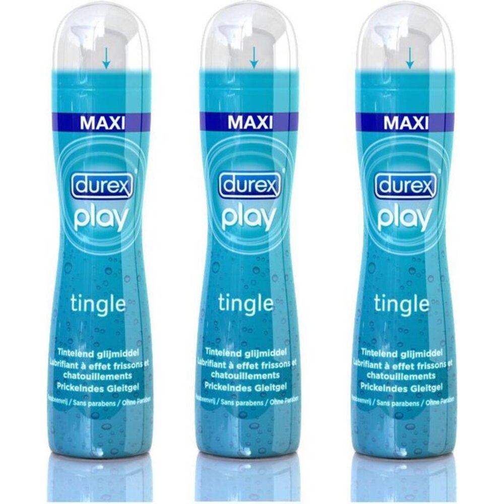 Durex Durex Glijmiddel Play Pleasure Gel Tingle  100ml x3 - MijnDrogist.nl
