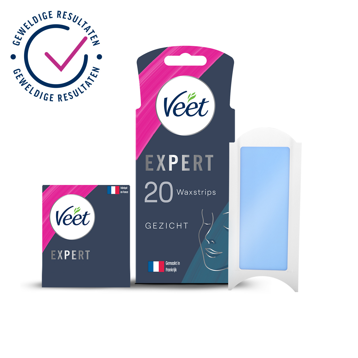 Veet - Expert - Koude Wasstrips - Gezicht 20st - 2 stuks - Voordeelverpakking