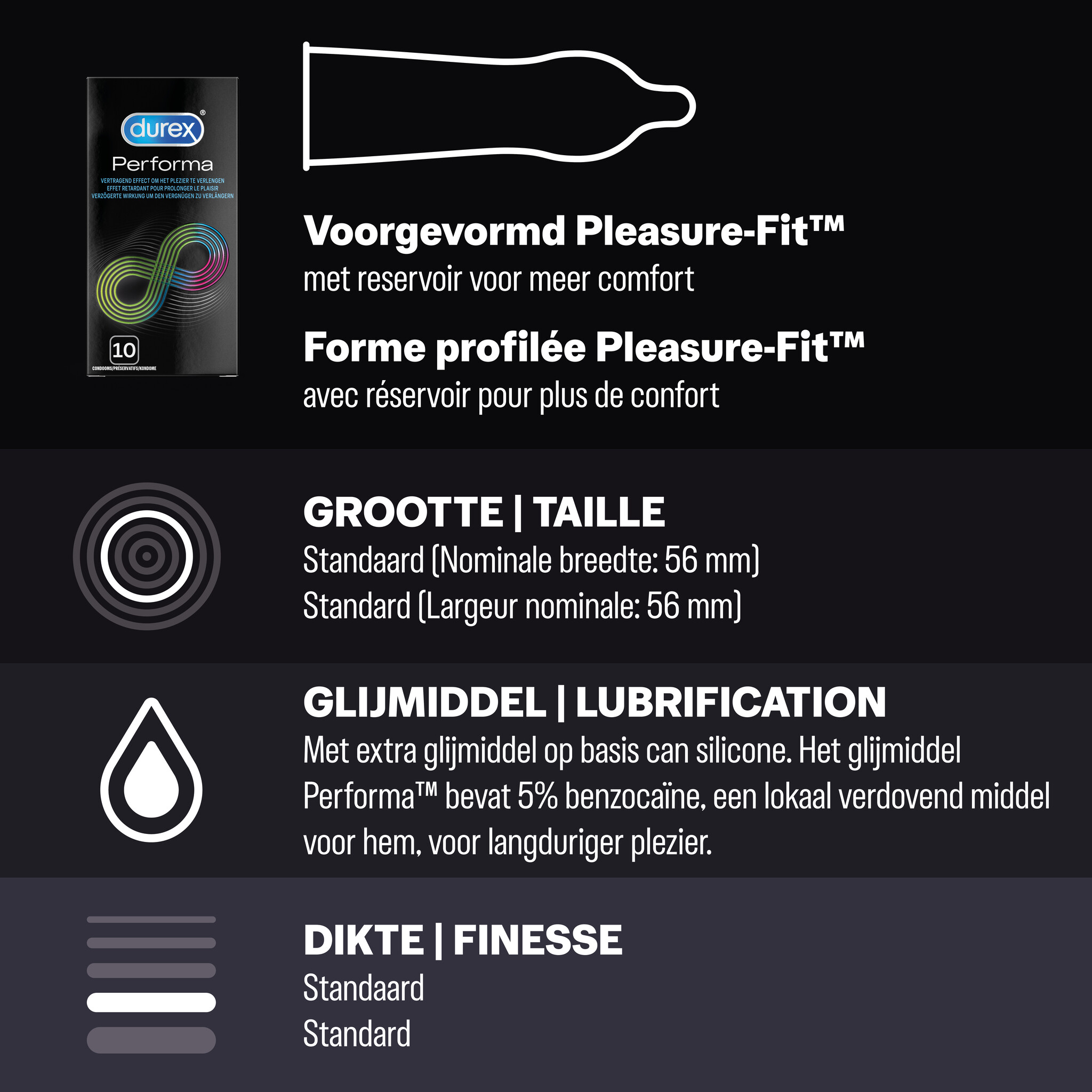 Durex - 30 stuks Condooms - Pleasure Me 1x10 stuks - Nude No Latex 1x10 stuks - Voordeelverpakking