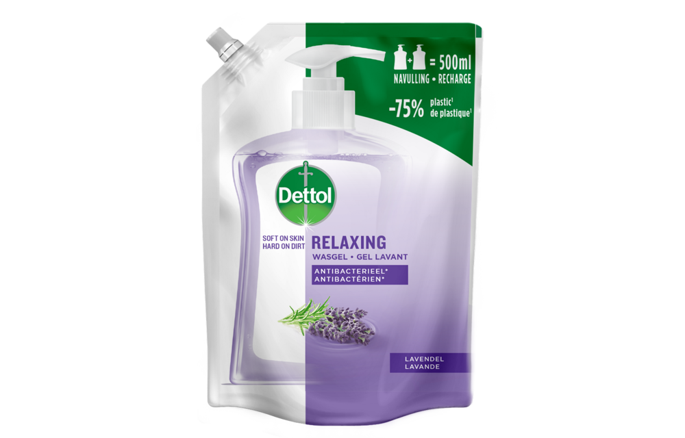 Dettol - Refill Relaxing Lavender 500ML - Relaxing Lavender 250ML - Voordeelverpakking