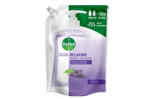 Dettol - Refill Relaxing Lavender 500ML - Relaxing Lavender 250ML - Voordeelverpakking