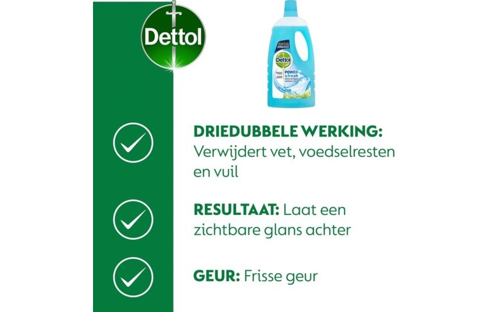 Allesreiniger Katoenfris 1L - 8 Stuks - Voordeelverpakking